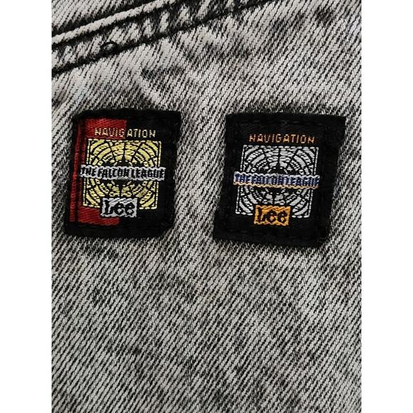 Lee Jeans Women's Sz 18 27x30 Gray Acid Tapered The Falcon League Navigation VTG - Picture 6 of 6